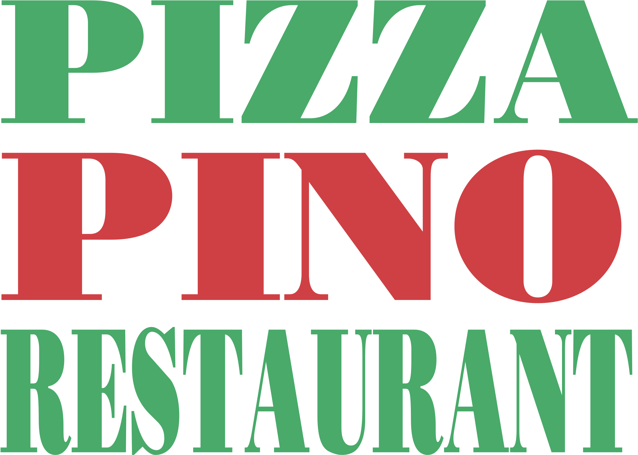 Pizza Pino Restaurant Logo Png Transparent - Poster Clipart (2400x2400), Png Download