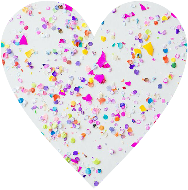 #heart #love #colorful #confetti #awesome #cool #fun - Confetti Wallpaper Iphone Clipart (639x644), Png Download