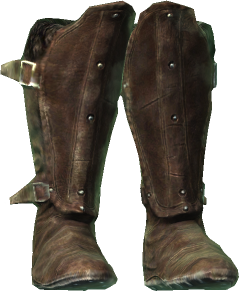 Imperial Boots Of Sneaking - Lederrüstung Stiefel Clipart (596x596), Png Download