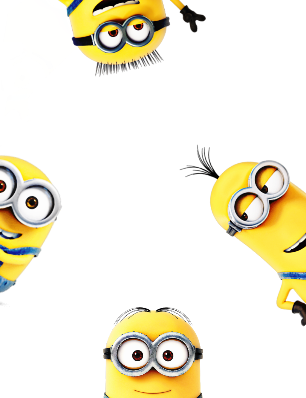 #ftestickers #minions #sneaking Clipart (1024x1330), Png Download