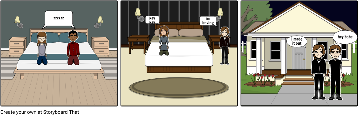 Sneaking Out At Midnight - Cartoon Clipart (1164x385), Png Download