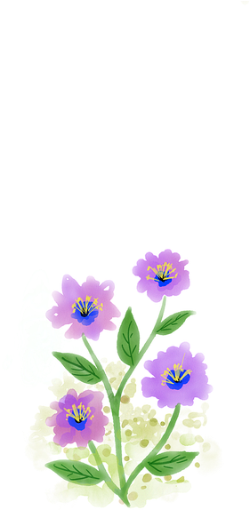 Acuarela De Flores, Acuarela, Primavera, Naturaleza - Bird's-eye Clipart (556x720), Png Download