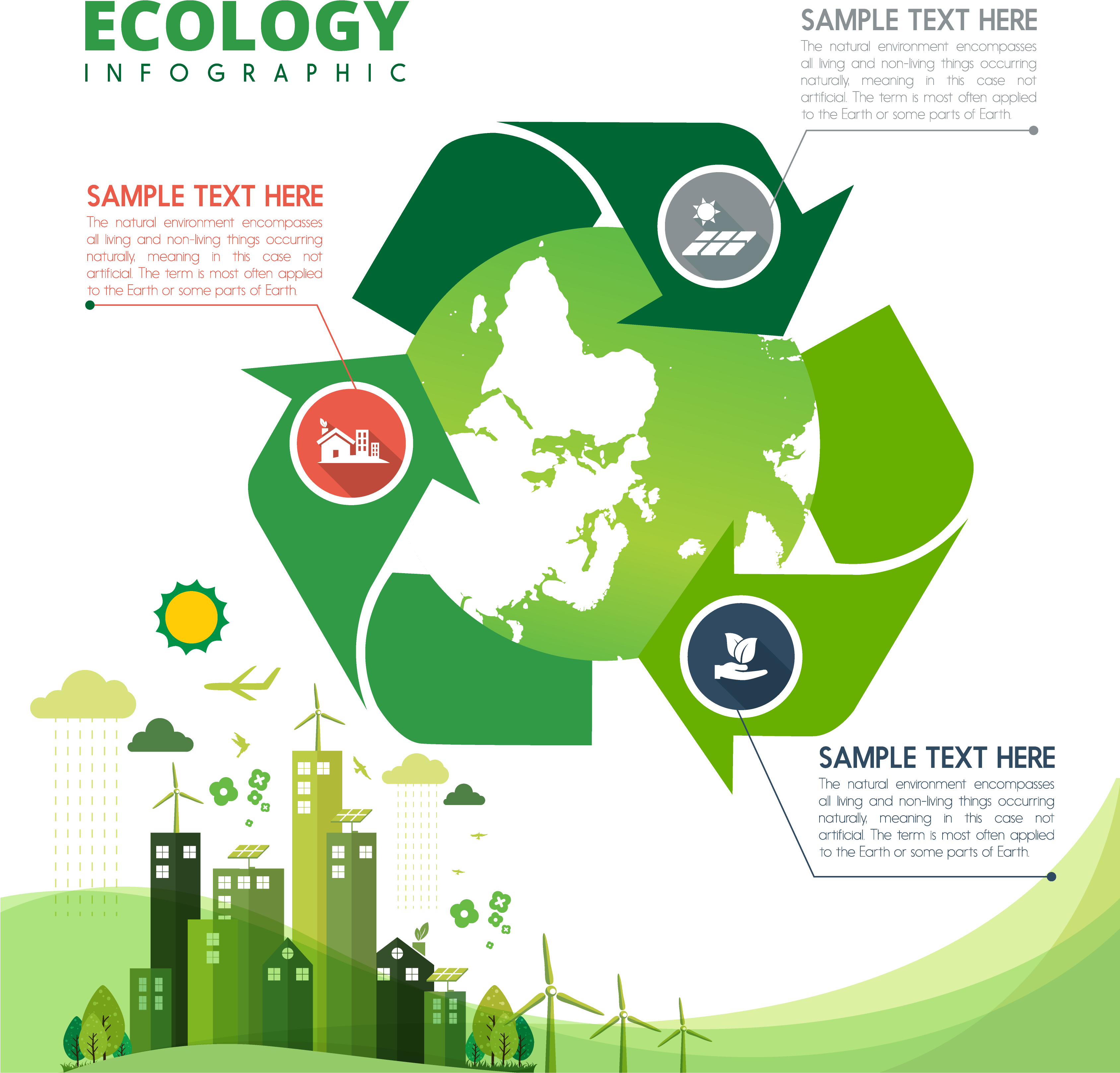 Recycling Symbol Ecology Icon - Environment Recycling Symbol Clipart (3545x3782), Png Download