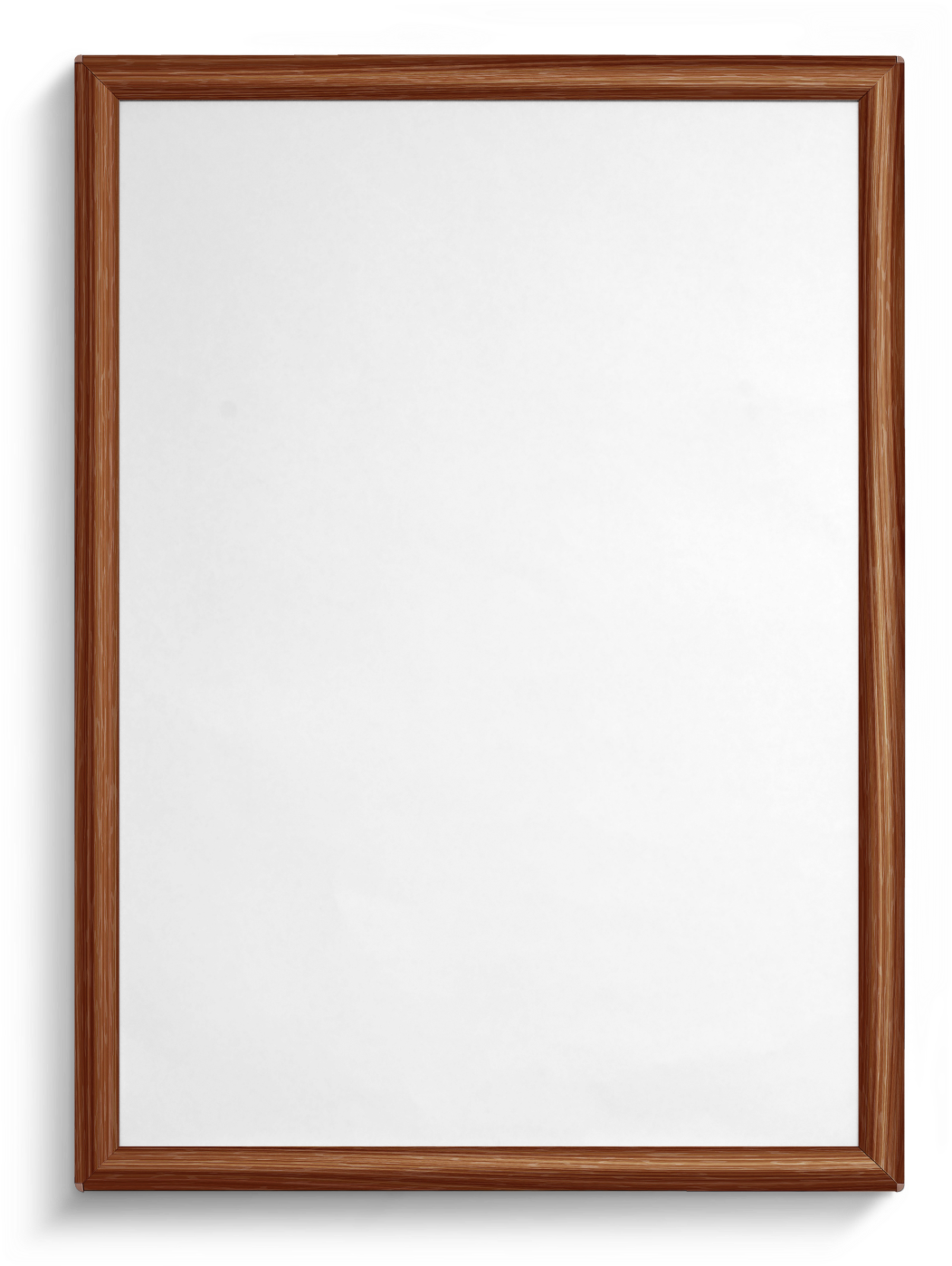 Black Portrait No Bg Dark Wood Portrait No - Picture Frame Clipart (1052x1398), Png Download