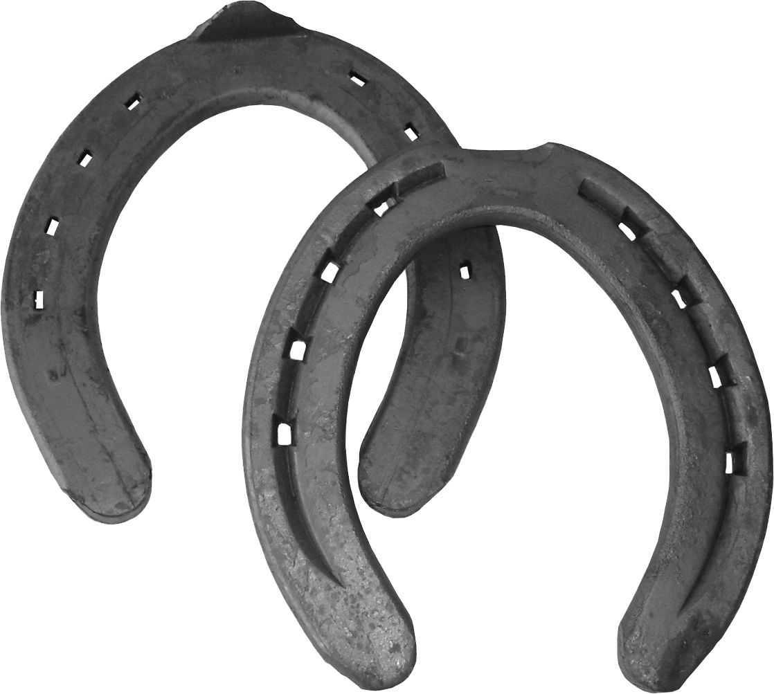 Herradura De Hierro Mustad Hípica Mediana Con Clip - Horseshoe - Png Download (1118x1003), Png Download