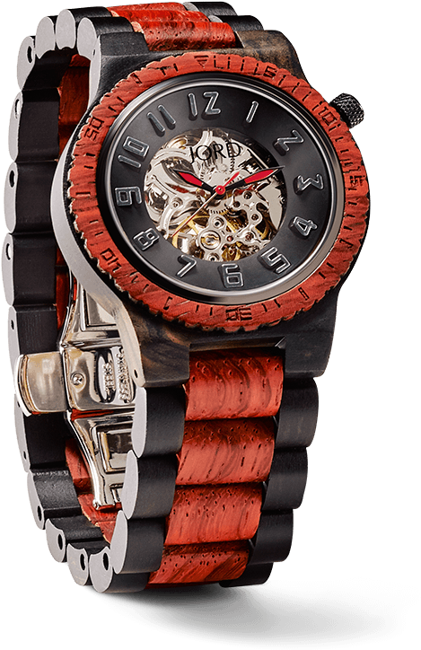 Automatic Wooden Watch - Mens Best Automatic Watch Clipart (590x750), Png Download