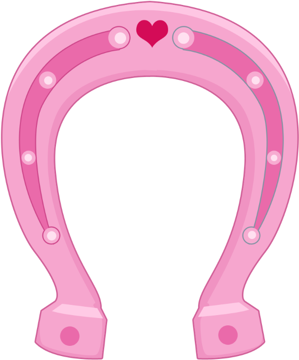 Say Hello - Herradura De Caballo Rosa Clipart (900x900), Png Download