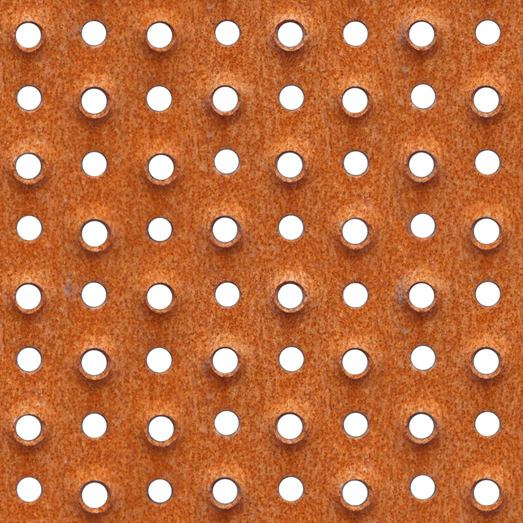 Rusty Industrial Perforated Steel - Fundo Rosa E Marrom Clipart (1024x1024), Png Download