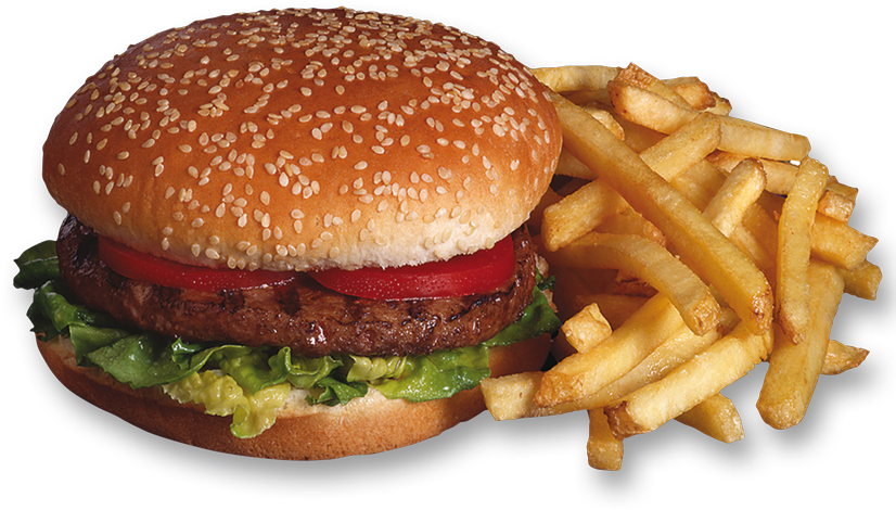 Hamburguesas Con Papas Png - Hamburguesa Casera Png Clipart (825x632), Png Download