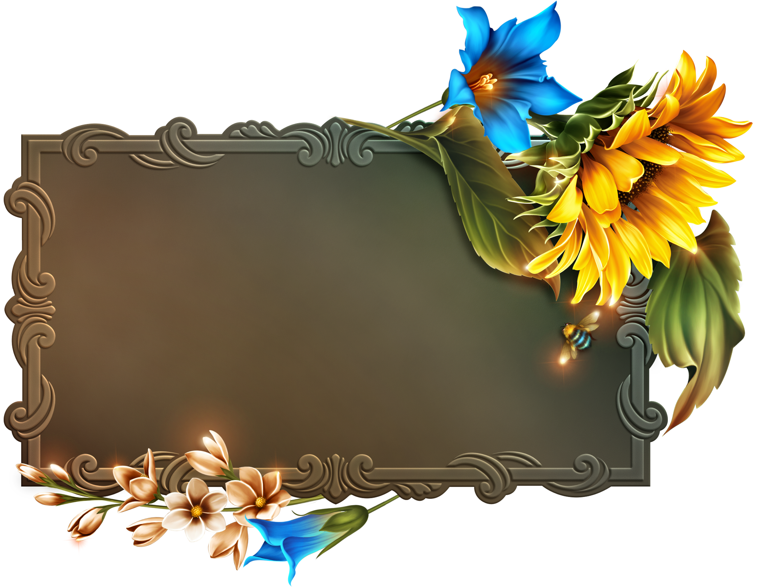 Bright Yellow Sunflower Fotos Lindas, Tarjetas, Herraduras, - Sunflower Clipart (2472x1959), Png Download