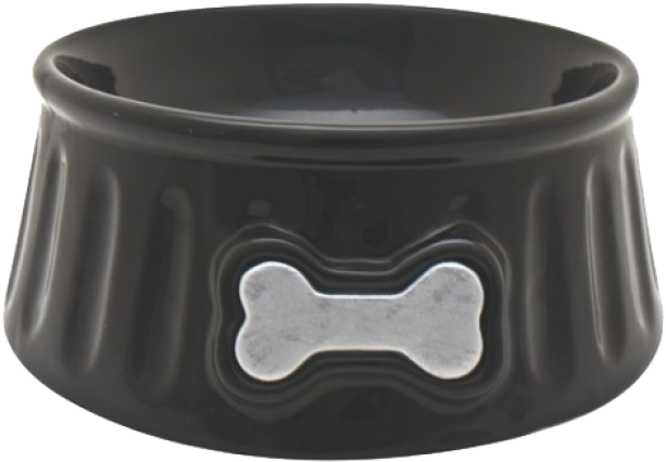 Comedero Ceramico Negro Lazo Hagen - Bangle Clipart (650x650), Png Download