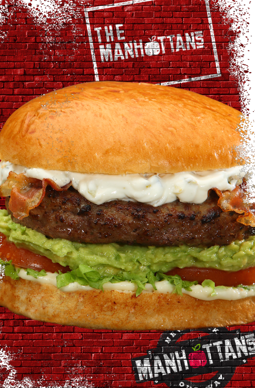 Hamburguesas - Hamburguesa De Arrachera Con Guacamole Clipart (518x790), Png Download
