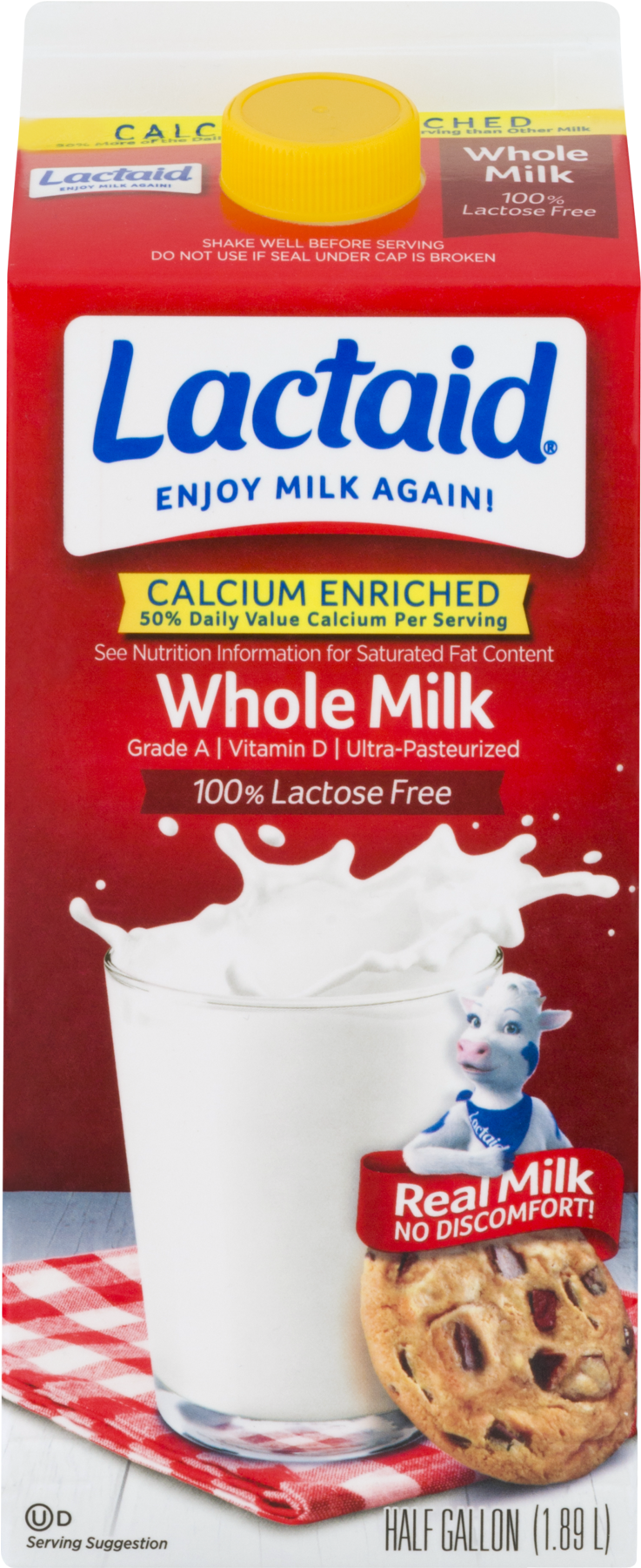Lactaid Calcium Enriched Milk Clipart (1800x1800), Png Download