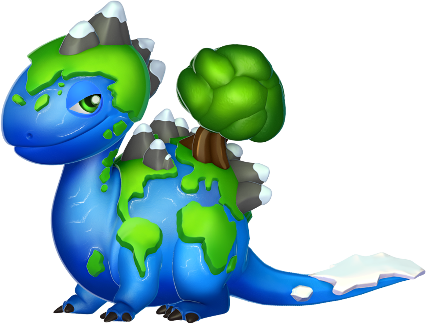 Go Green Dragon - Dragon Mania Legends Go Green Clipart (1375x1047), Png Download