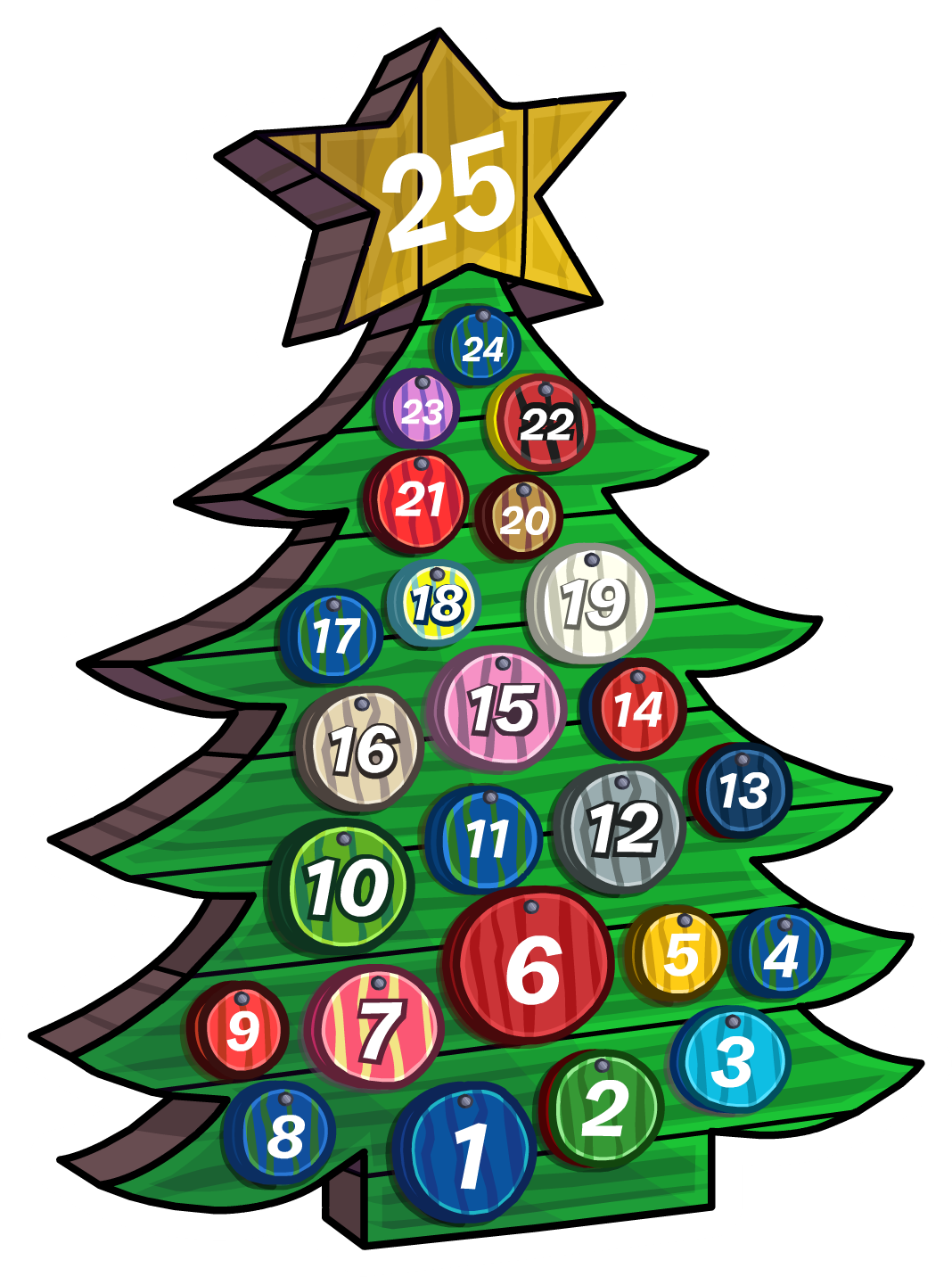 Calendar Club - Christmas Advent Calendar Clipart - Png Download (1068x1432), Png Download