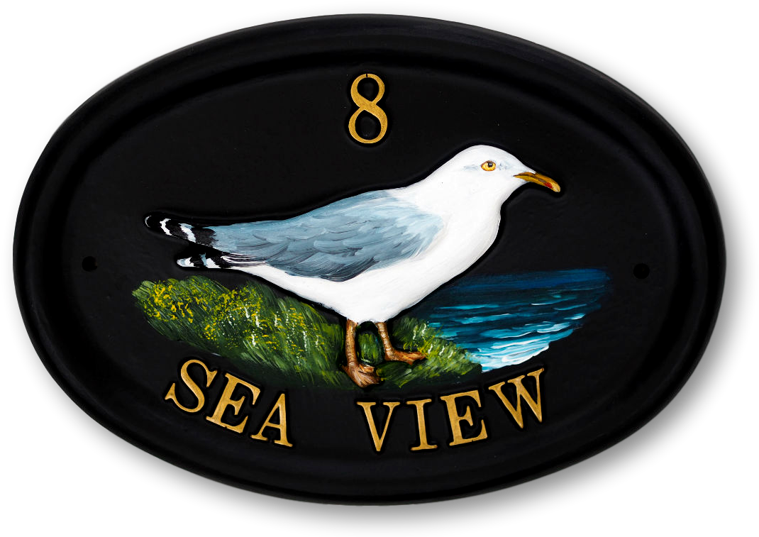Seagull Standing House Sign - European Herring Gull Clipart (1106x773), Png Download