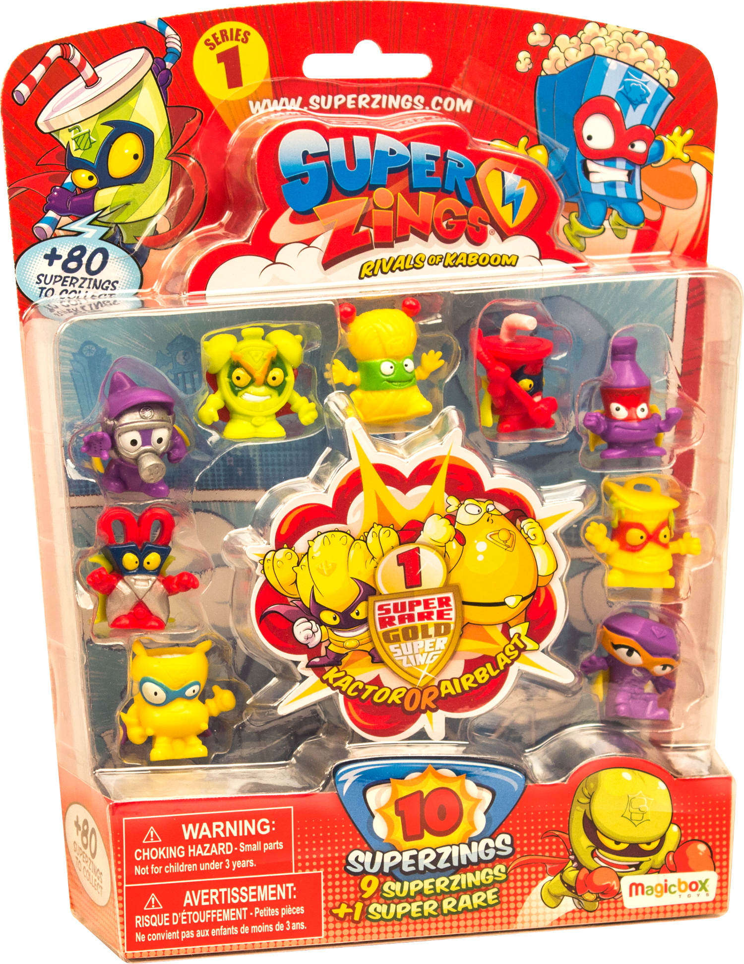 View Larger - Superzings Blister 10 Pack Clipart (1500x1943), Png Download