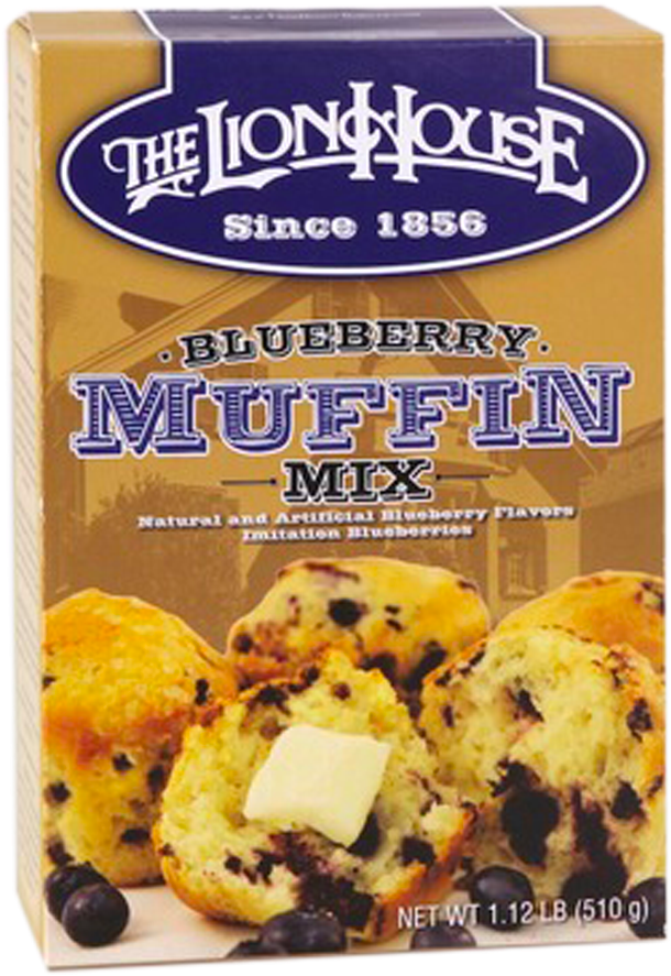 Lion House Blueberry Muffin Mix - Chocolate Chip Clipart (1000x1000), Png Download