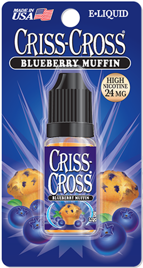 Criss Cross E Liquid Blueberry Muffin - Criss Cross Tobacco Clipart (687x639), Png Download