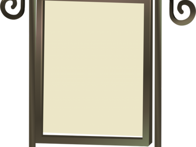 Mirror Clipart Standing Mirror - Picture Frame - Png Download (640x480), Png Download