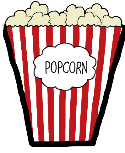 #sticker #nosequehice #porcorn #pochoclo #palomitas - Popcorn Clipart - Png Download (398x490), Png Download