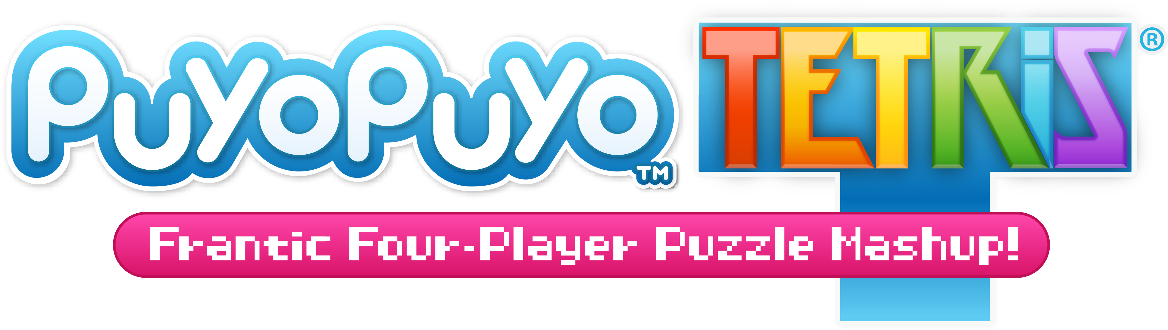 Puyo Puyo Tetris Logo Clipart (3881x1113), Png Download