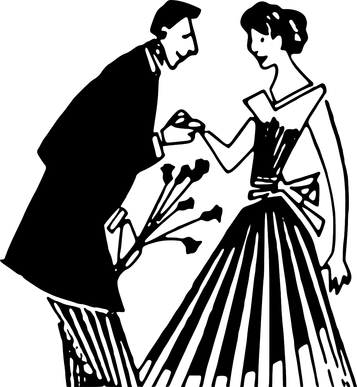 Couple Love Marriage Proposal Png Image - Courting Clipart Transparent Png (1181x1280), Png Download