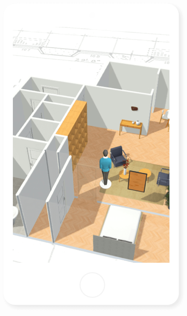 Floor Plan Mobile - Floor Clipart (640x1080), Png Download