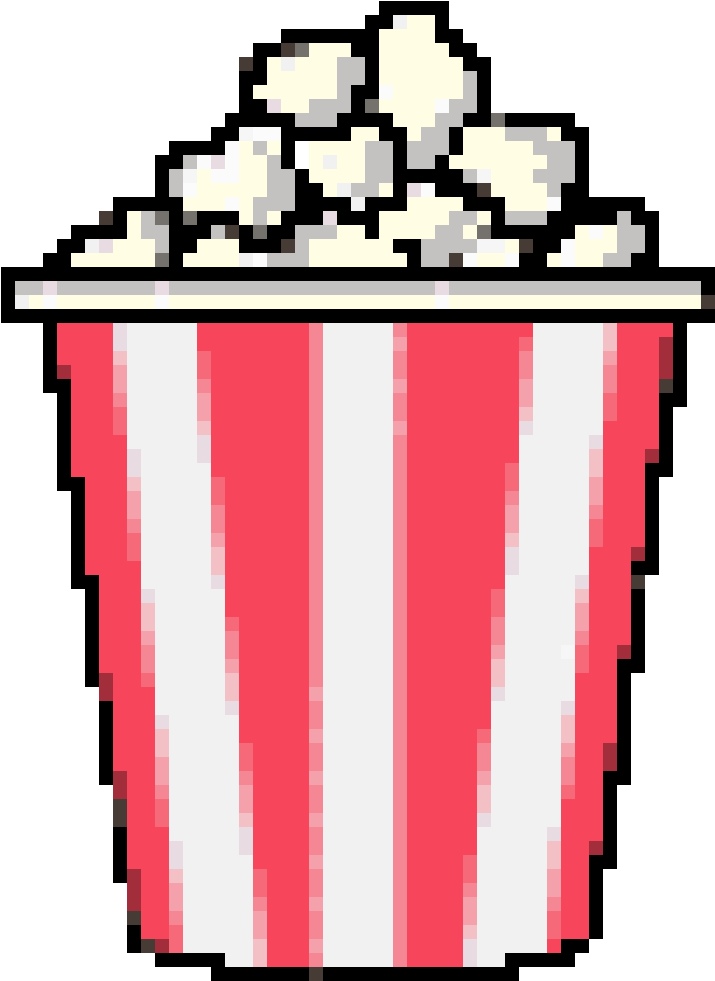 #cutie #pixel #pixels #popcorn #palomitas #cinema #kawaii Clipart (980x980), Png Download