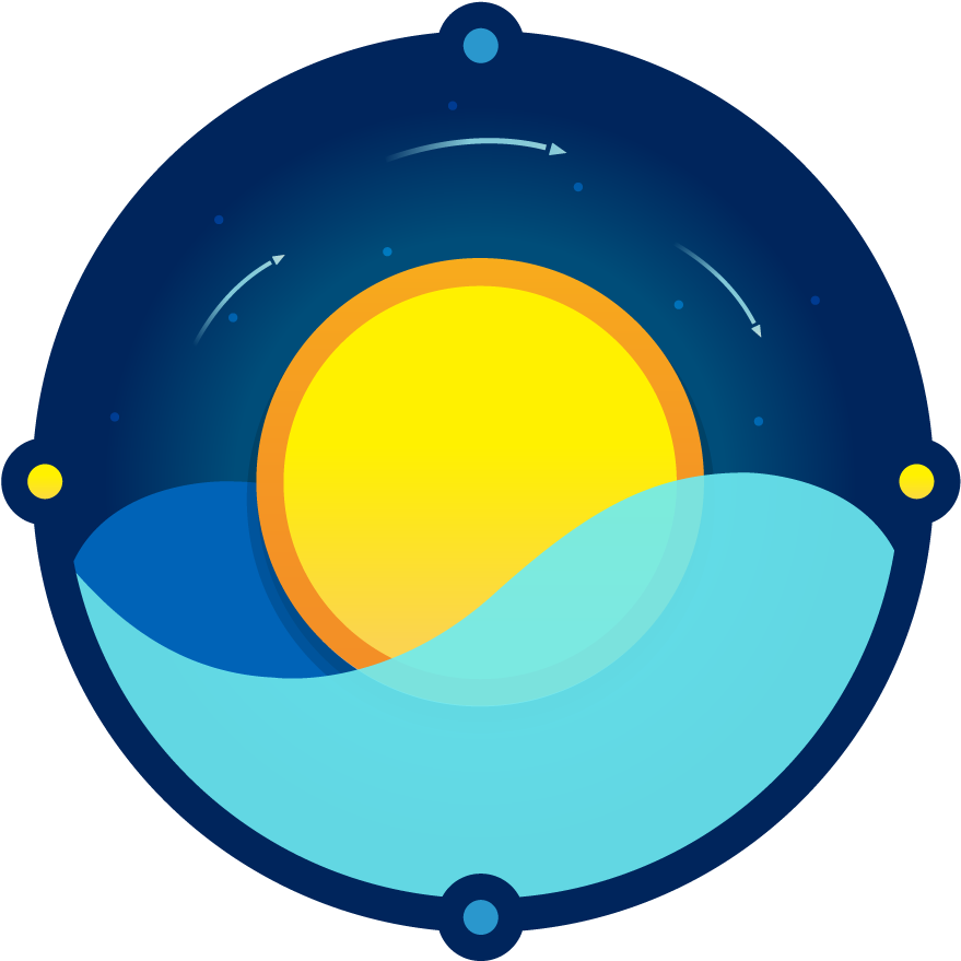 Sunidey Logo Design Logocore Sun Mark Logocore - Circle Clipart (879x879), Png Download