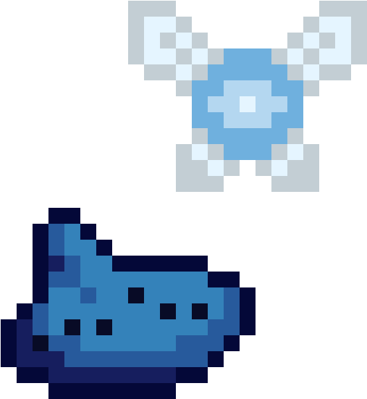 Ocarina And Fairy - Zelda 8 Bit Items Clipart (1196x874), Png Download