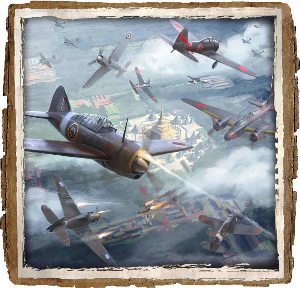 And Feel Of Aerial Warfare In 1940s South East Asia - Aircraft China Ww2 Clipart (1024x1024), Png Download