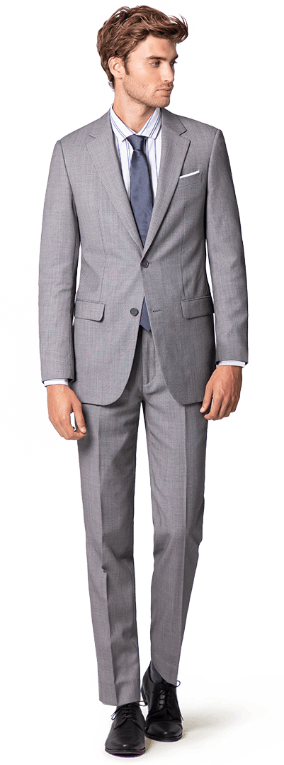 New Grey Wool Blend Suit - Traje Gris Clipart - Large Size Png Image ...