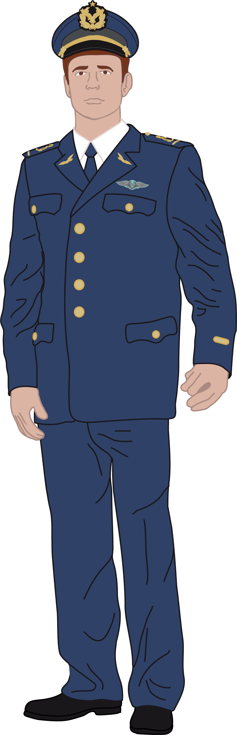 Png - Uniforme Fuerza Aerea De Chile Clipart (788x2445), Png Download