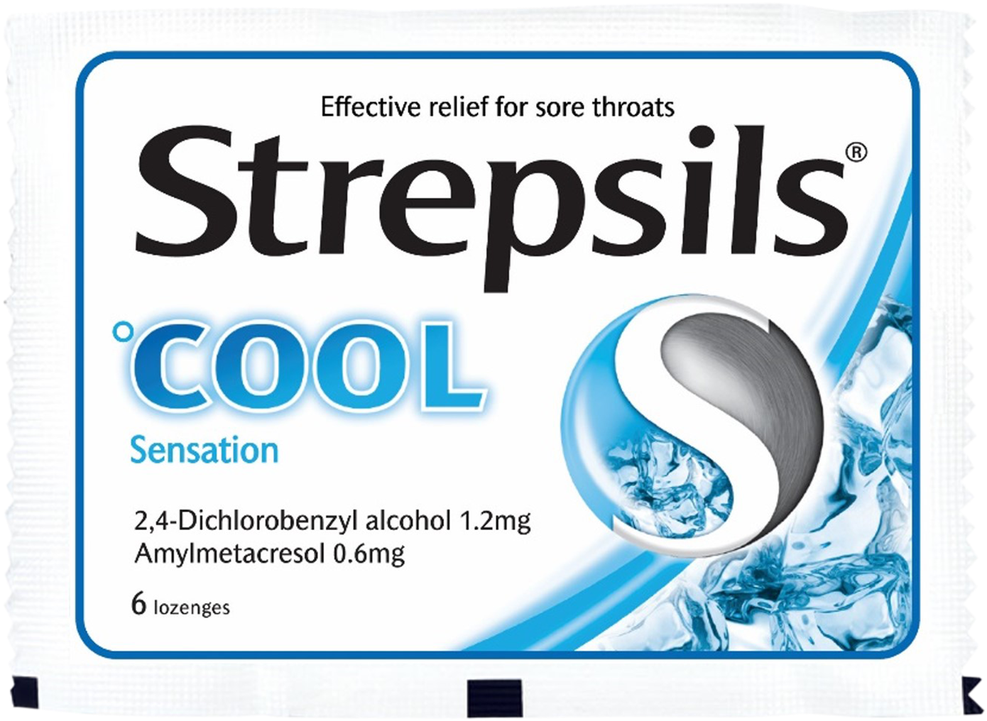 Strepsils Cool Lozenge 6s - Postage Stamp Clipart (1500x1500), Png Download