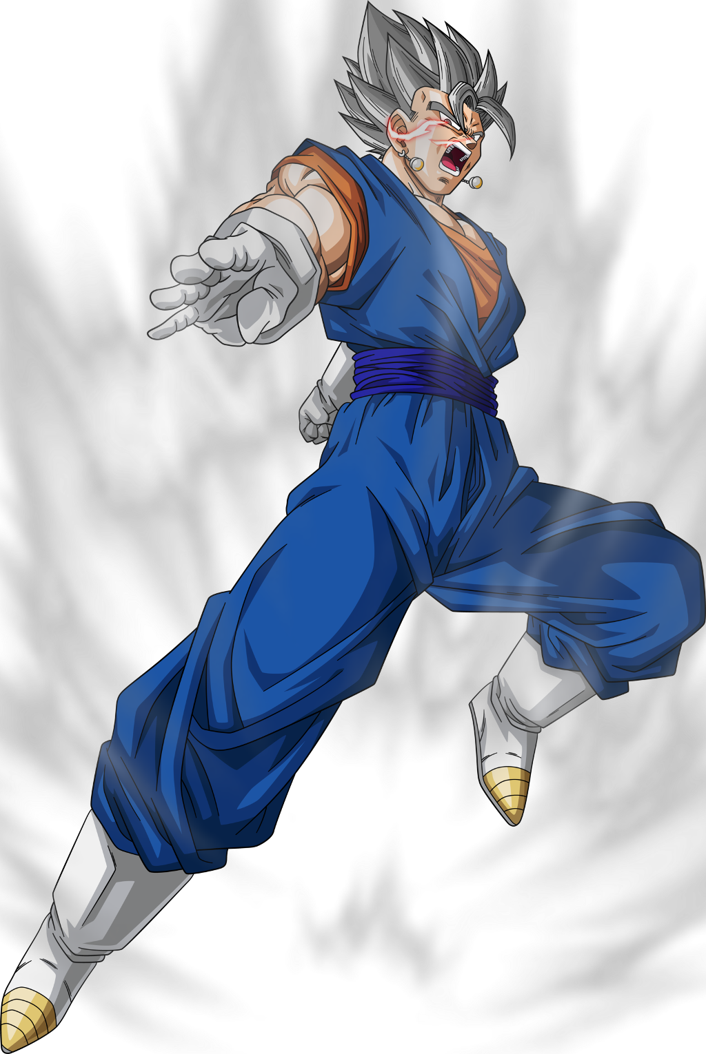 Dragonball Sticker - Dragon Ball Super Vegito Render Clipart (1024x1530), Png Download