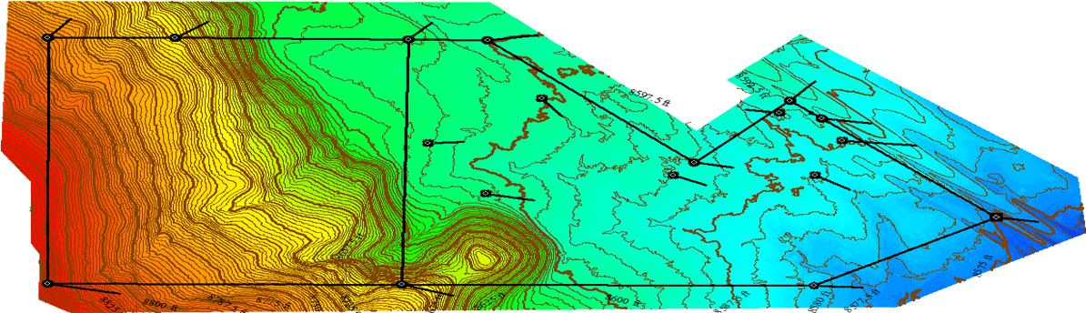 Demcontours - Map Clipart (1200x350), Png Download