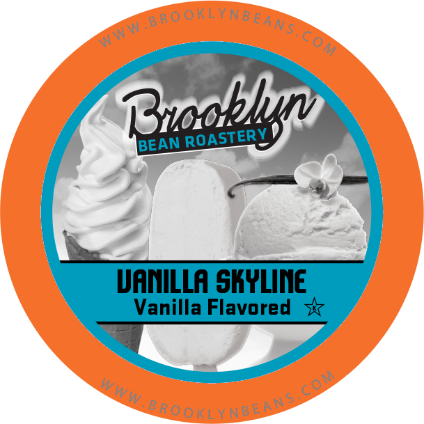 Brooklyn Bean Vanilla Skyline Caramel Flavored Coffee - Circle Clipart (609x609), Png Download
