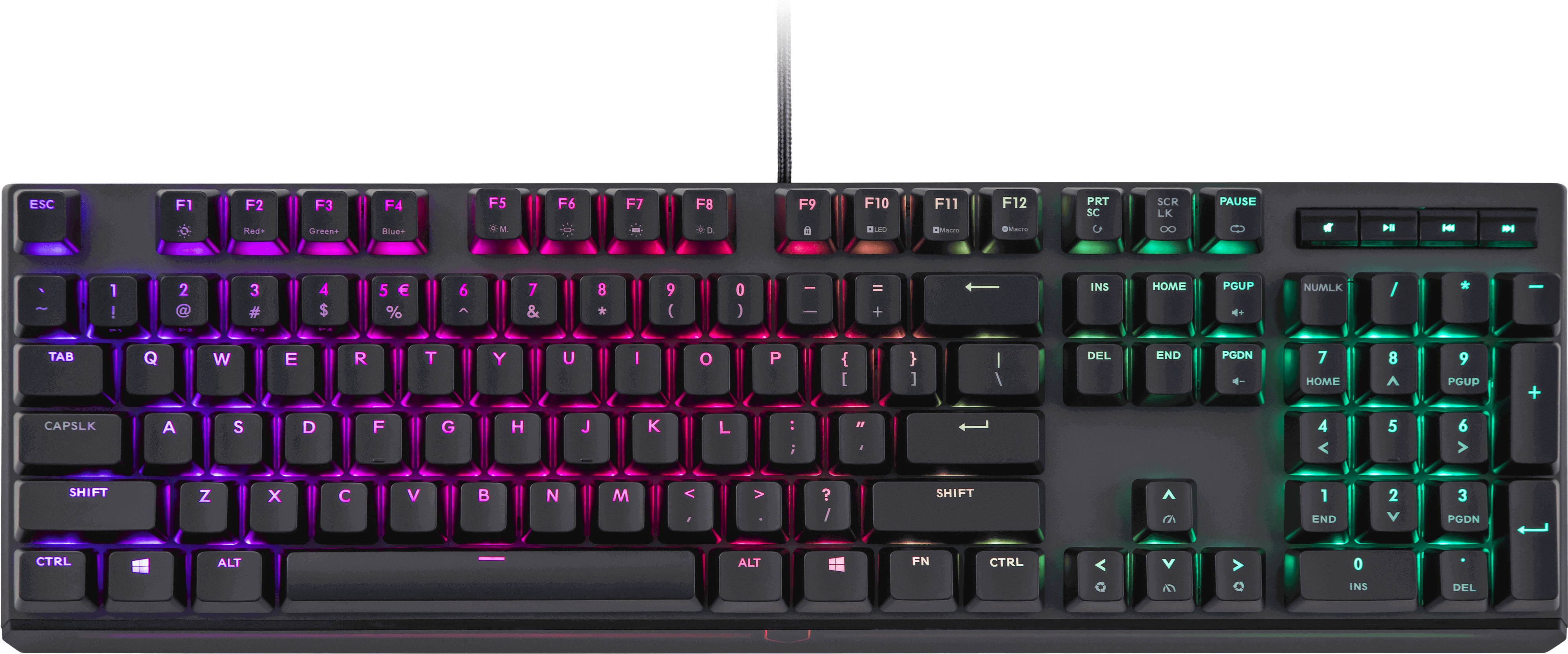 Zoom - Cooler Master Masterkeys Mk750 Clipart (4000x4000), Png Download