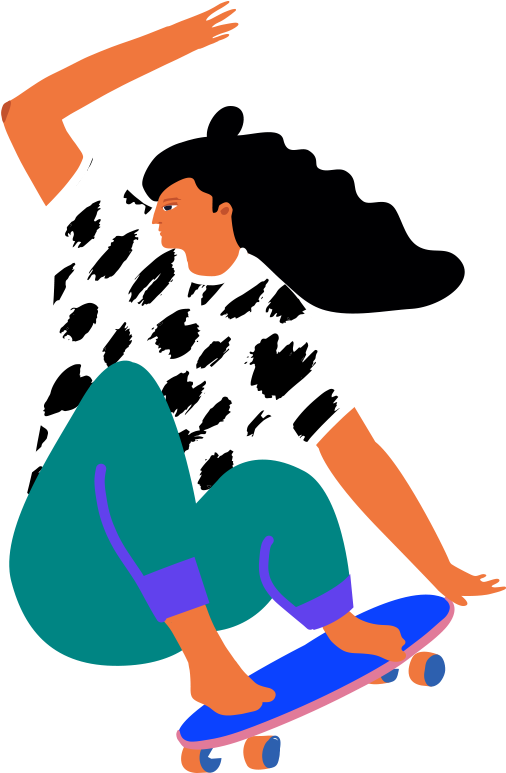 N - Longboarding Clipart (600x772), Png Download