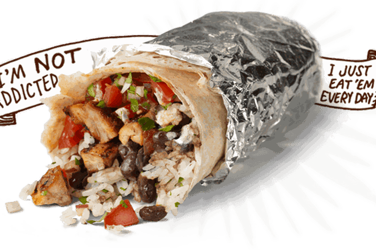 Sued For Misleading Investors About Food Safety - Chipotle Burrito Png Clipart (774x516), Png Download