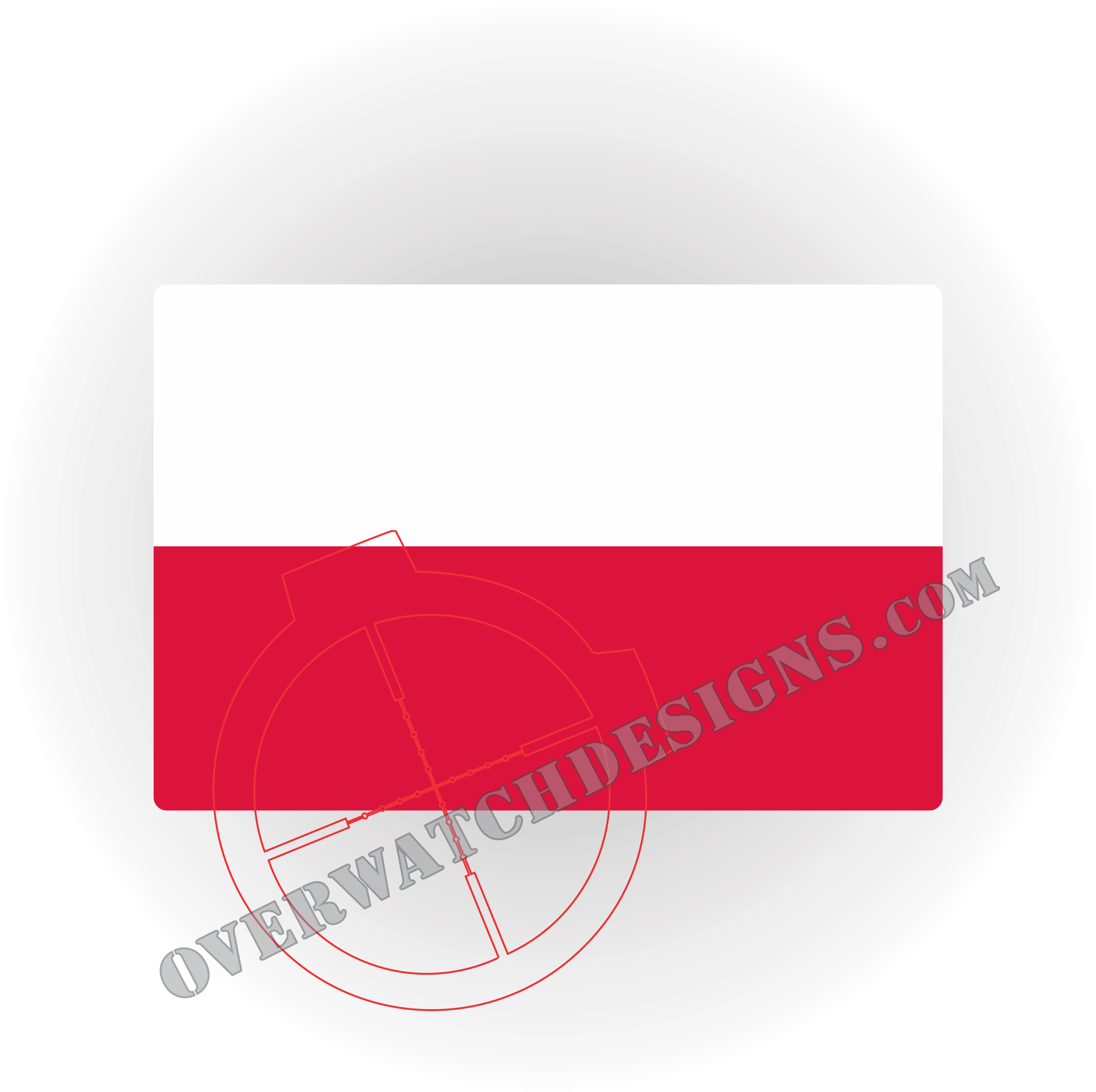 Poland Flag Sticker Printed - Circle Clipart (2472x2479), Png Download