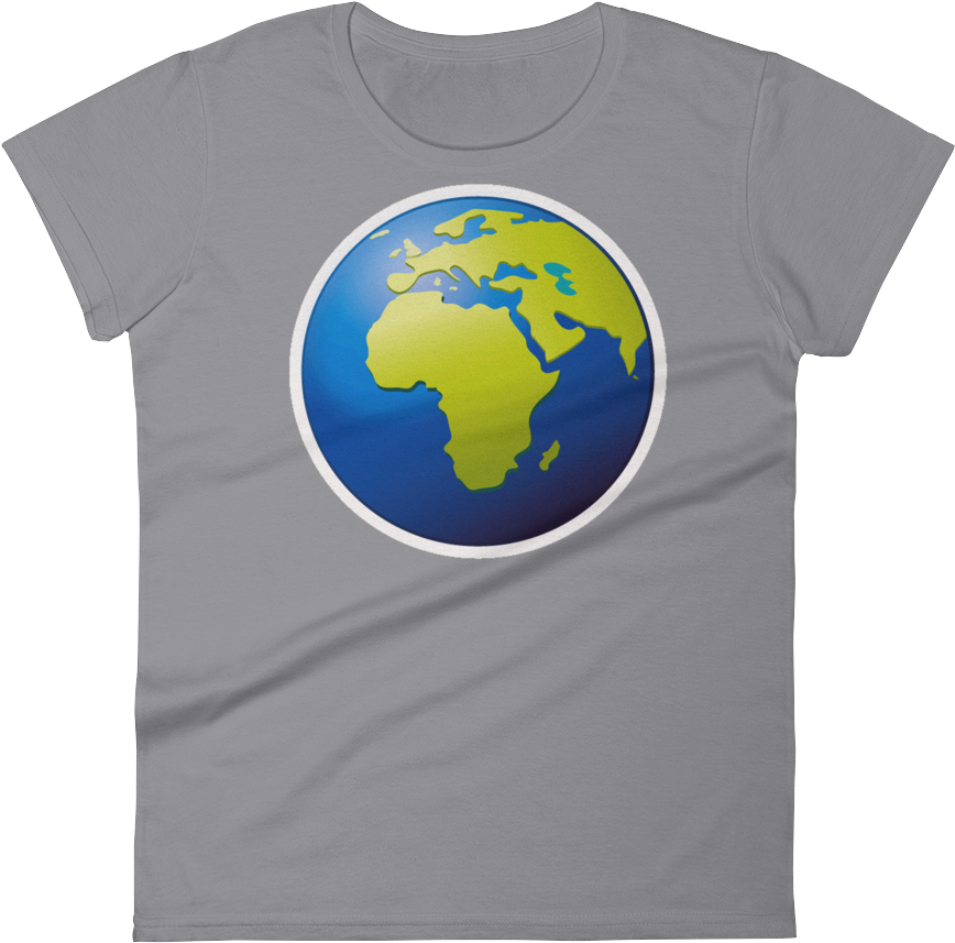 Women's Emoji T Shirt - Earth Clipart (868x857), Png Download