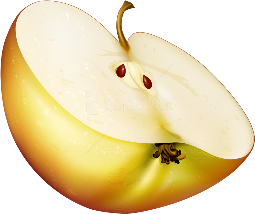 Free Png Download Apple Slice Png Clipart Png Photo - Clipart Apple Cinnamon Png Transparent Png (850x713), Png Download