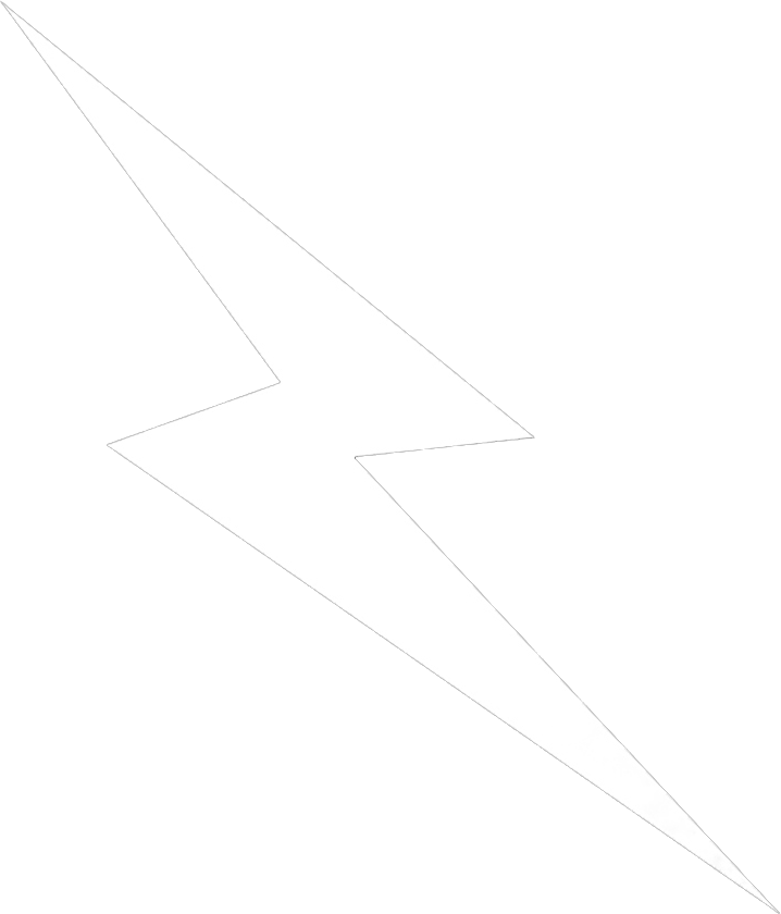 Left Lightning Bolt - White Lightning Bolt Png Clipart (718x840), Png Download