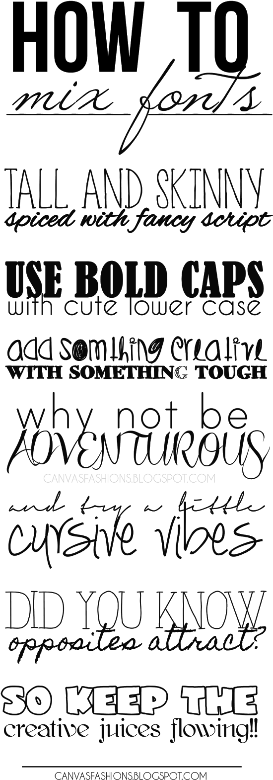 When It Comes To Fonts We Sometimes Don - Hand Lettering Mixing Fonts Clipart (648x1600), Png Download