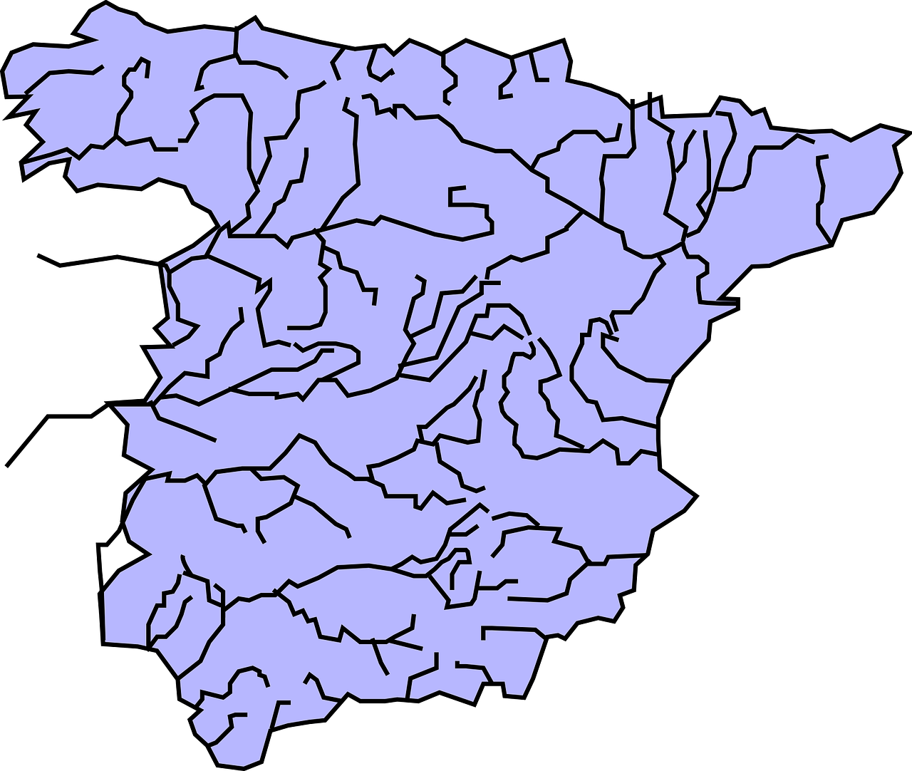 Rios De Espana Clipart (1280x1082), Png Download