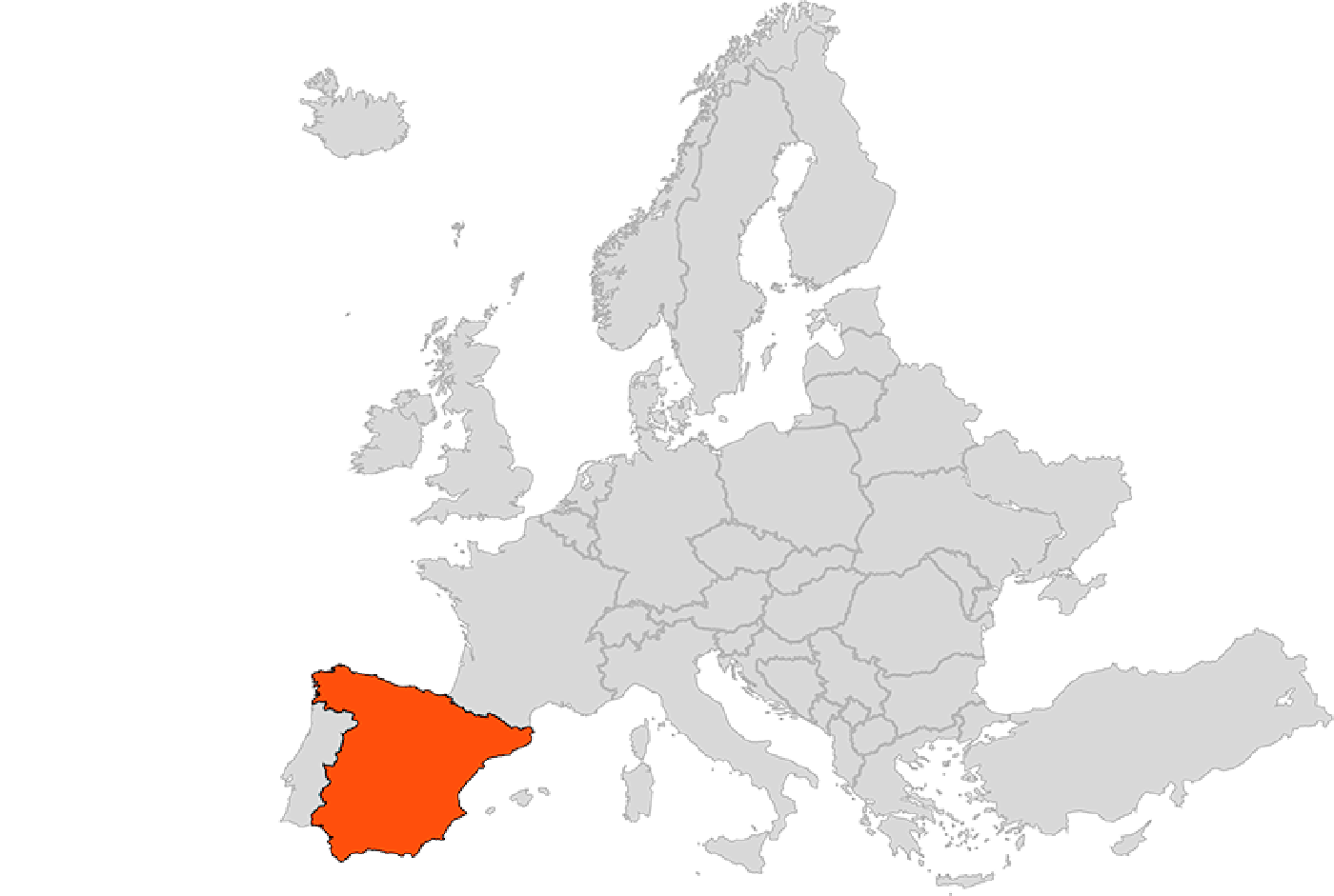 Spanish Cuisine, Spanish Hospitality,spanish Tradition - Water Scarcity Europe Map Clipart (1400x941), Png Download