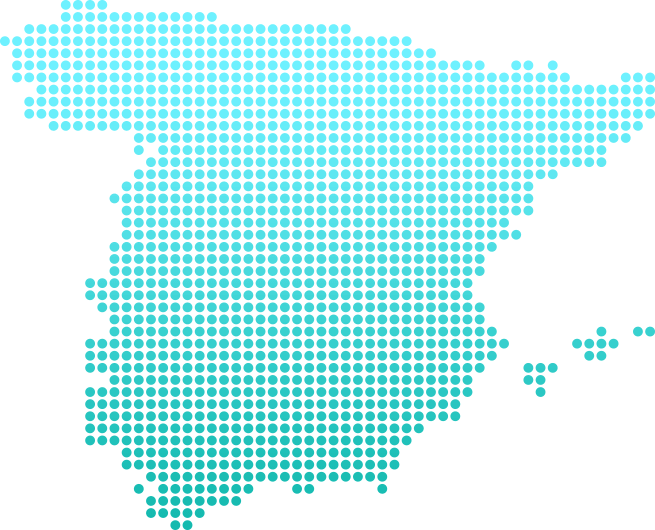 A Postage Map Of Spain With Main Shipping Destinations - Uk Map Icon No Background Clipart (655x530), Png Download