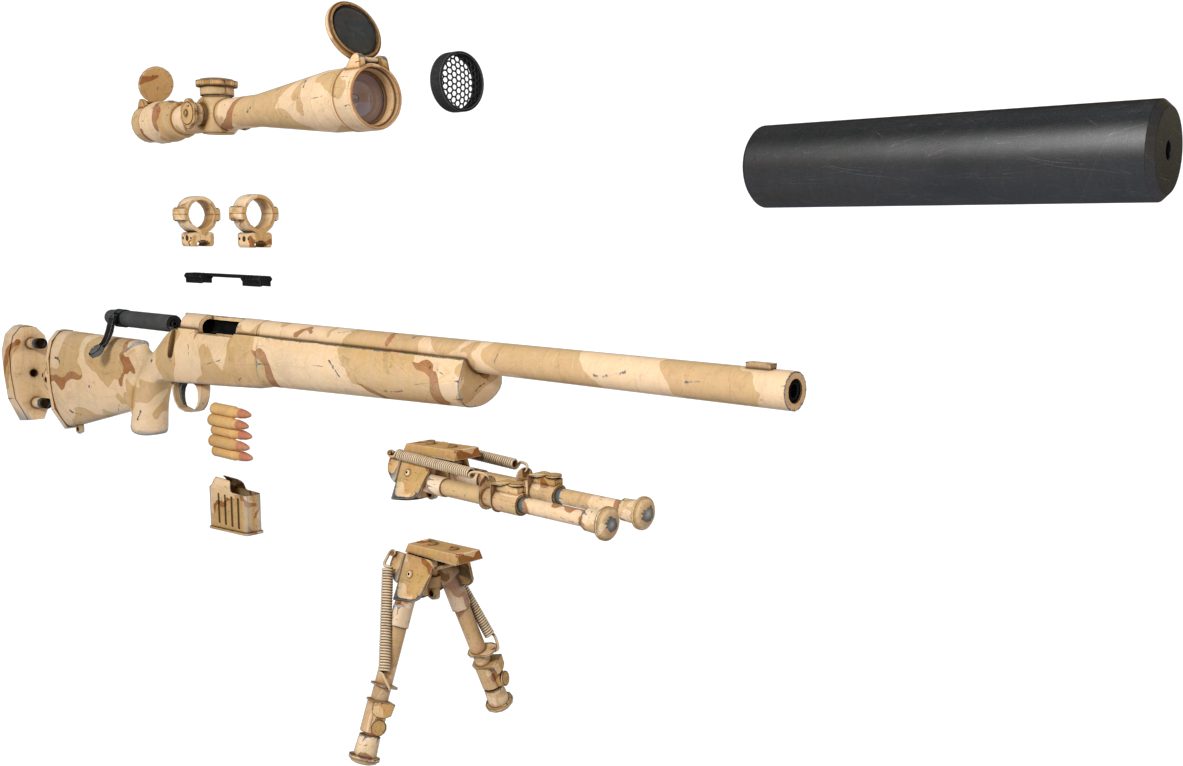 Xpose - Sniper Rifle Clipart (1200x1200), Png Download